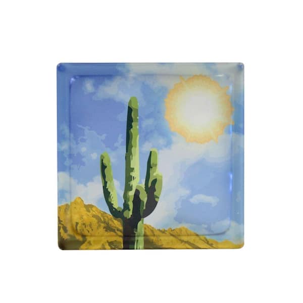 Pittsburgh Corning 8 in. x 8 in. x 4 in. Cactus Art Glass Blocks