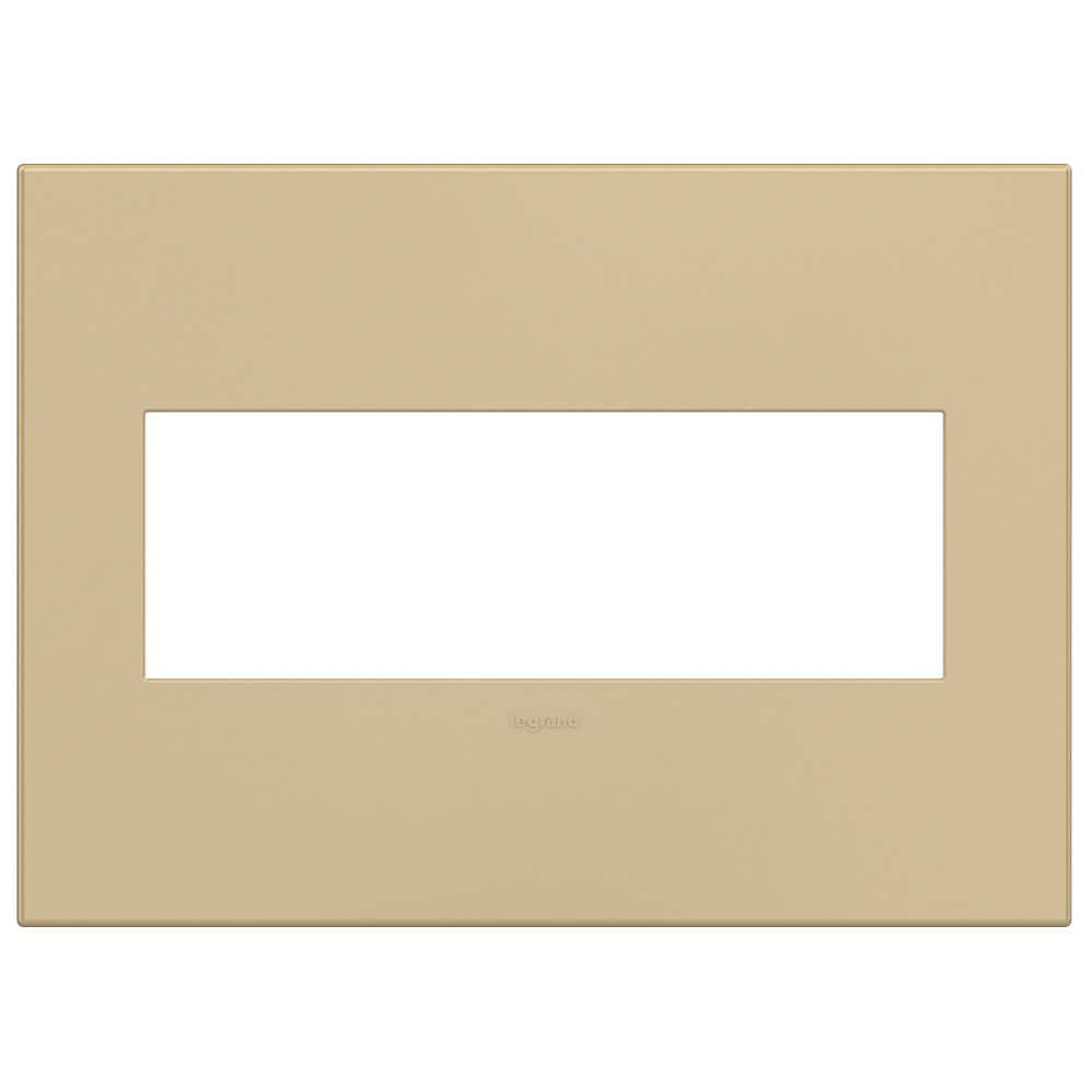 Legrand Adorne 3 Gang Decorator/Rocker Wall Plate, Golden Sands (1-Pack ...