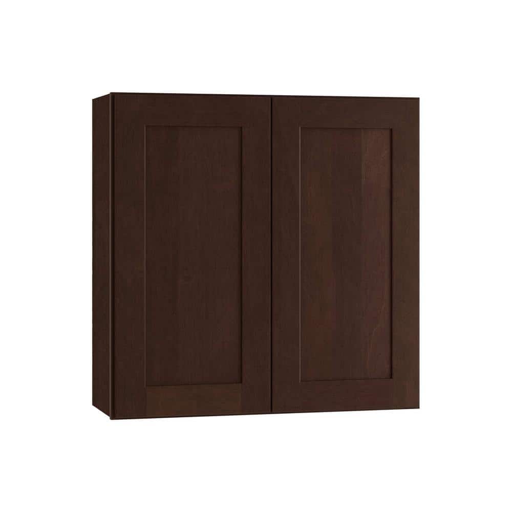 Newport 24 in. W x 12 in. D x 24 in. H Assembled Plywood Wall Bridge Kitchen Cabinet in Manganite with Soft Close price history on PriceWatchPro