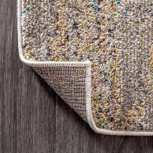 Details about   JONATHAN Y Contemporary POP Modern Abstract Vintage Waterfall Blue/Brown/Orange 