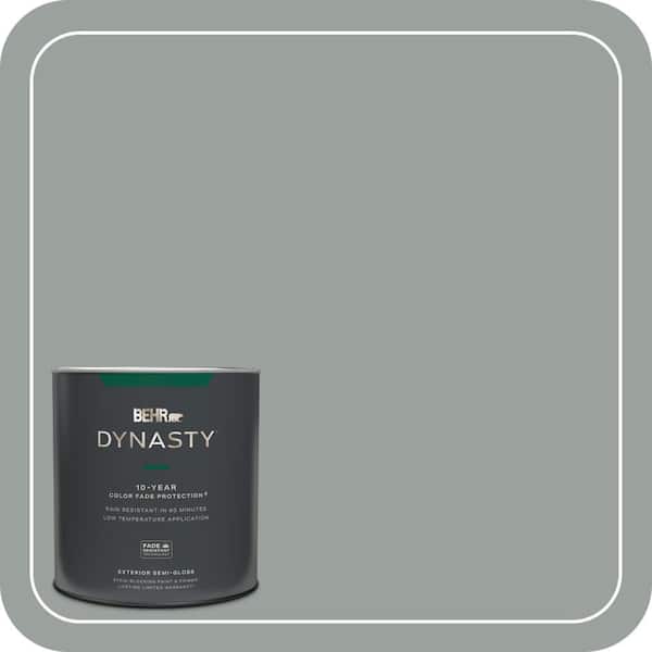 BEHR DYNASTY 1 qt. #PPU11-16 Brampton Gray Semi-Gloss Enamel Exterior Stain-Blocking Paint & Primer