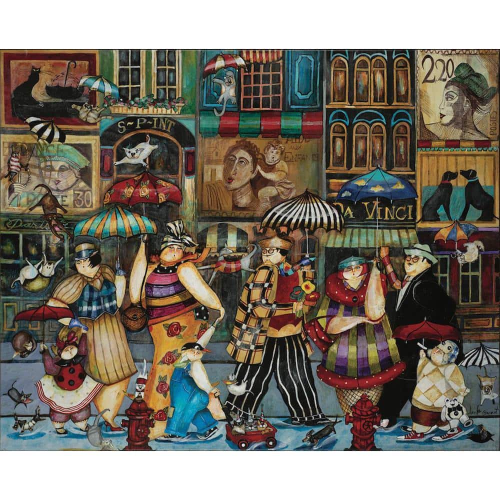 Raining Cats and Dogs in Paris Puzzle by Jennifer Garant price history on PriceWatchPro