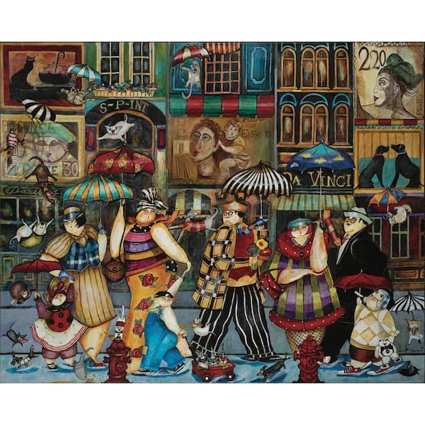 Raining Cats and Dogs in Paris Puzzle by Jennifer Garant