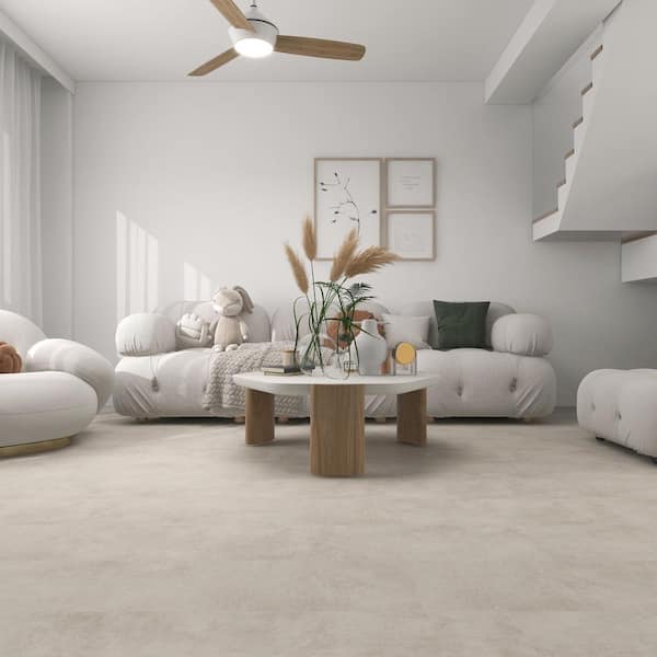 Take Home Sample-Corse Linen 12 MIL x 12 in. W x 24 in. L Waterproof Click Lock Luxury Vinyl Plank Flooring