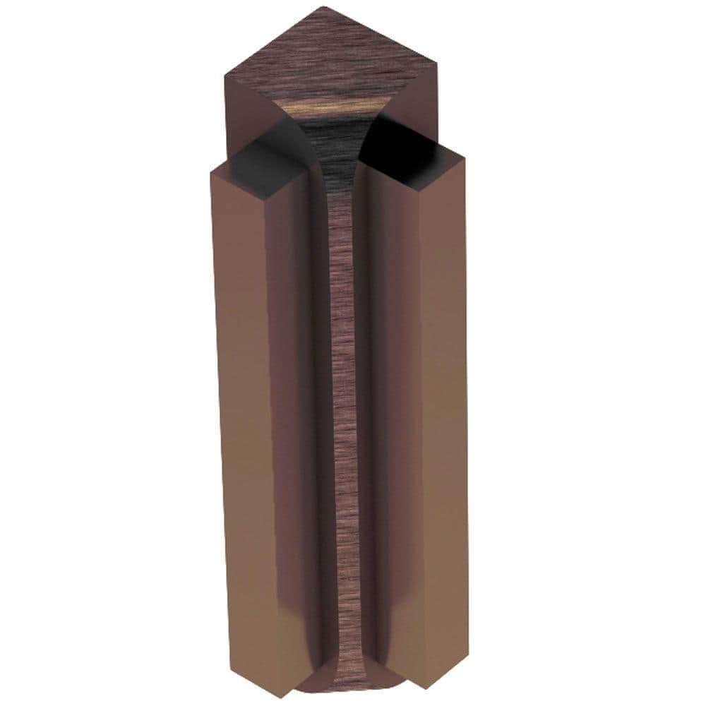 Rondec-Step Brushed Antique Bronze Anodized Aluminum 1/2 in. x 2 in. Metal 90° Inside Corner price history on PriceWatchPro