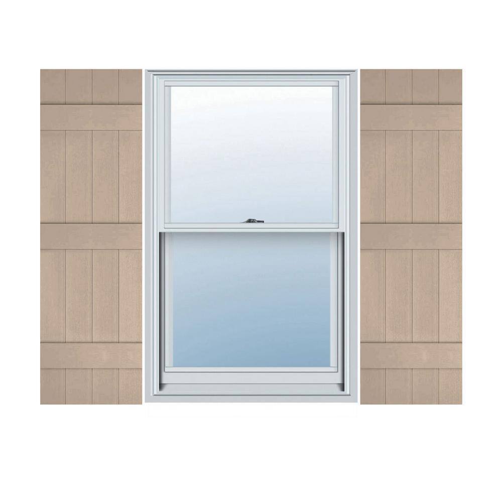 Builders Edge 14 in. W x 59 in. H Vinyl Exterior Joined Board and