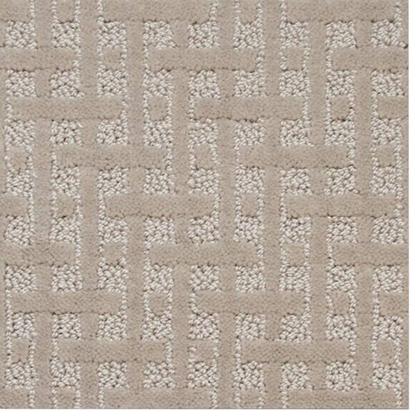 TrafficMaster Carpet Sample - Woodruff - Color Buttermilk Pattern 8 in. x 8 in.