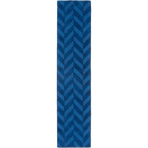 Artistic Weavers Central Park Carrie Navy 2 ft. x 14 ft. Indoor Runner Rug
