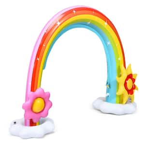 Inflatable Rainbow Sprinkler Summer Outdoor Kids Spray Water Toy Yard Party Pool