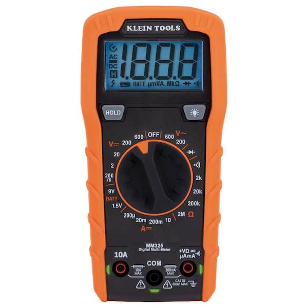Klein Tools - 600-Volt Digital Multi-Meter, Manual-Ranging