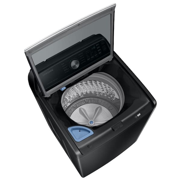 4.7 cu. ft. High-Efficiency Large Capacity Smart Top Load Washer in Brushed Black with Impeller and Active WaterJet