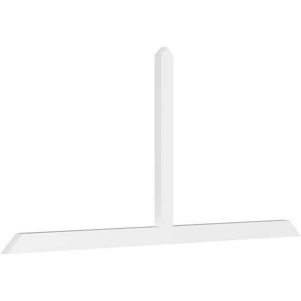 Ekena Millwork Portland 96 in. W x 44 in. H x 2 in. D Signature Polyurethane Bracket