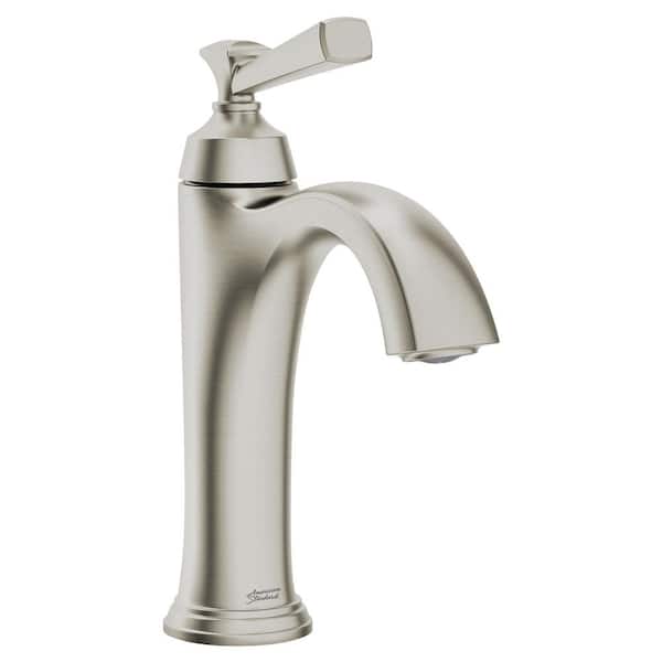 Brushed Nickel Bathroom Faucet Single Handle Everything Bathroom   Brushed Nickel American Standard Single Hole Bathroom Faucets 7417101 295 64 600 