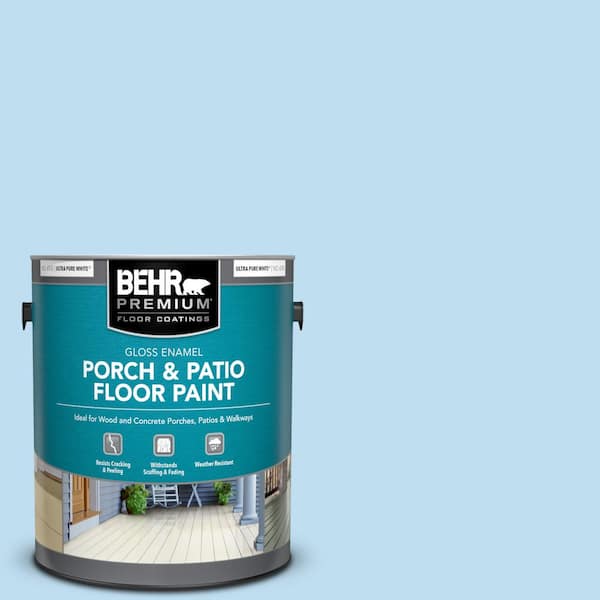 BEHR PREMIUM 1 gal. #550A-2 Tropical Pool Gloss Enamel Interior/Exterior Porch and Patio Floor Paint