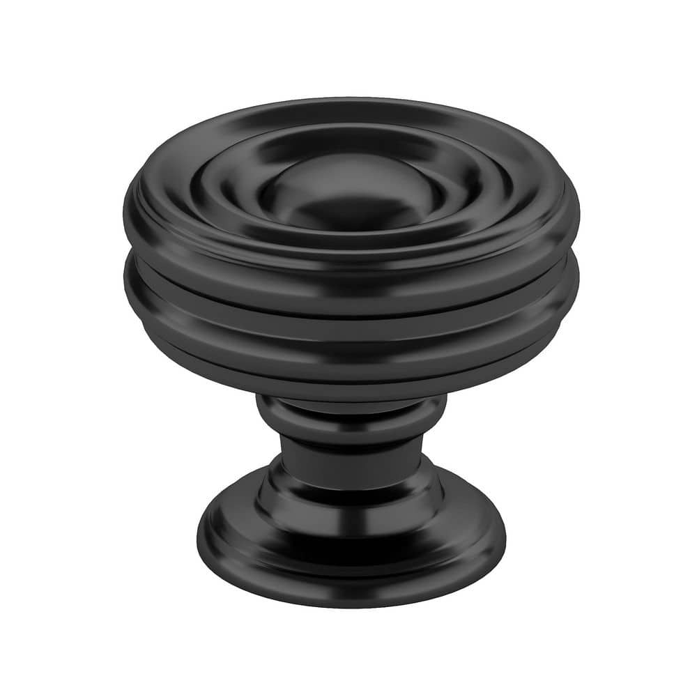 Britannia Collection 1-3/8 in. (35 mm) Modern Matte Black Round Cabinet Knob price history on PriceWatchPro
