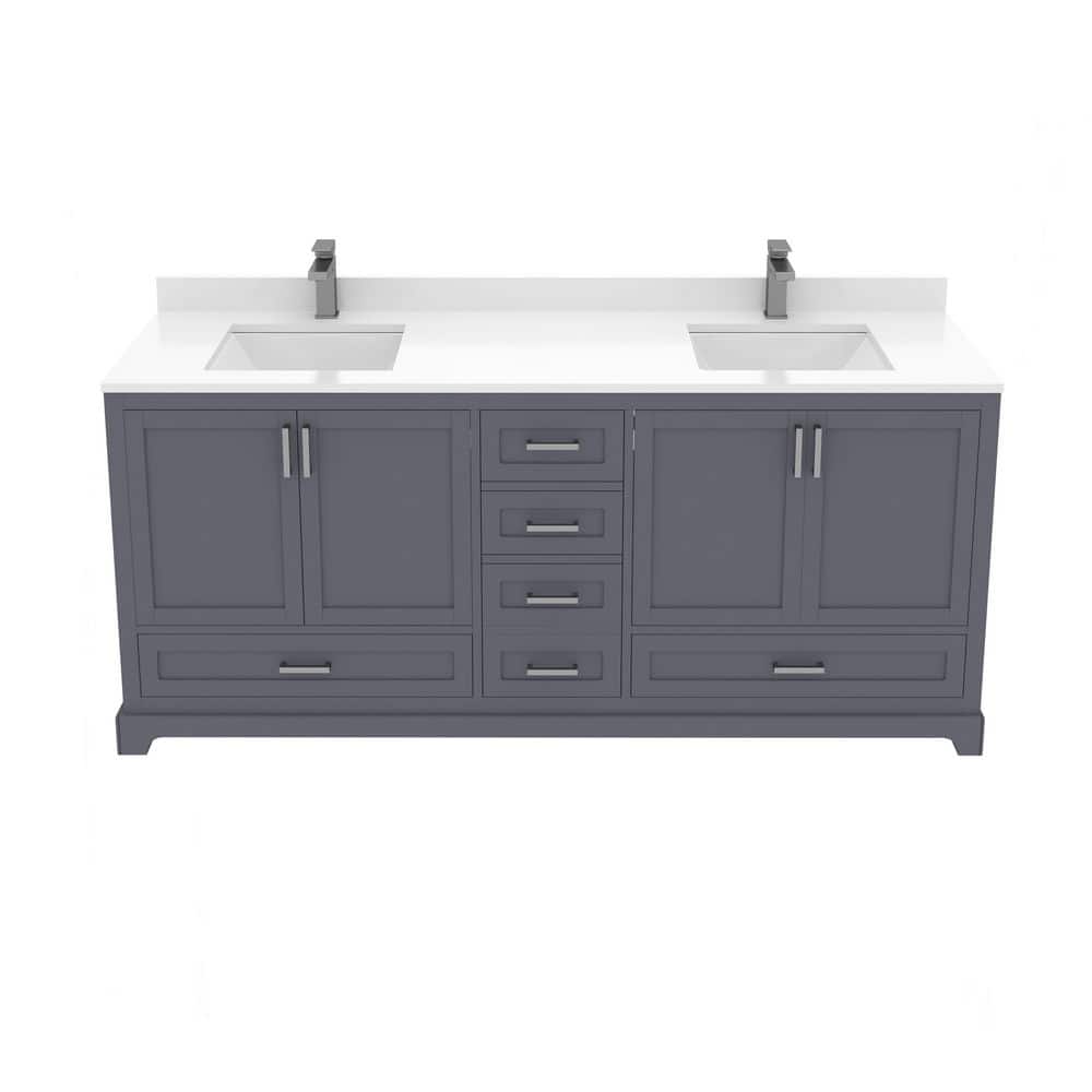 Maya 71 in. Bath Vanity Cabinet without Top in Charcoal Grey Assembled price history on PriceWatchPro