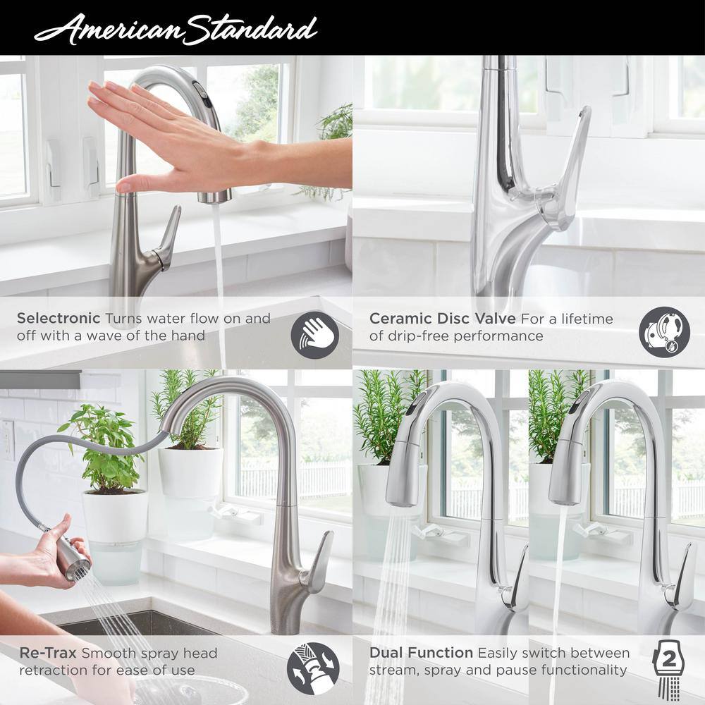 Delancey Polished Nickel Pull-Down Kitchen Faucet