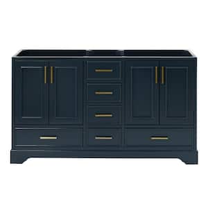 Stafford 60.75 in. W x 21.5 in. D x 34.5 in. H Bath Vanity Cabinet without Top in Midnight Blue