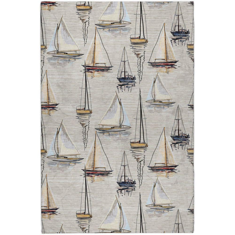 Dream Shag Premium Machine Washable Abstract ADS153 Ivory 3 ft. x 5 ft. Area Rug price history on PriceWatchPro