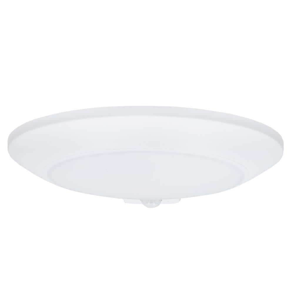6-Inch Round White Aluminum Motion Sensor LED Ceiling Light
