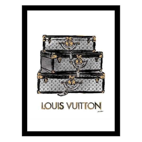 VENICE BEACH Collections Fashion Travel Trunks by Fairchild Paris 1-Piece Framed Graphic Print Abstract Poster Art Print 18 in. x 14 in.