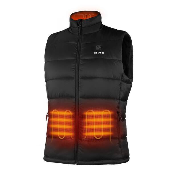 Photo 1 of Men's XX-Large Black 7.2-Volt Lithium-Ion Lightweight Heated Vest with (1) 5.2 Ah Battery and Charger