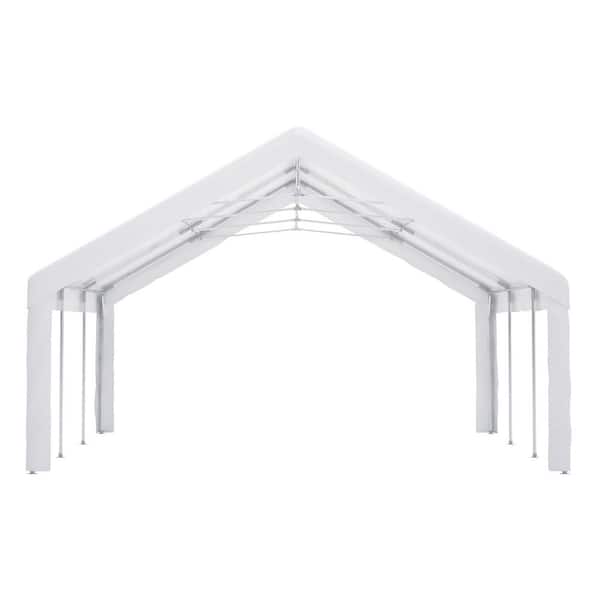 18 ft. W x 20 ft. D Event Shelter with Detachable Sides and Carport Capability for Various Outdoor Occasions