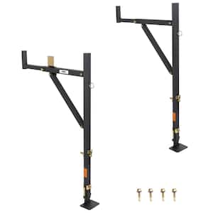250 lbs. Adjustable No-Drill Steel Ladder Rack
