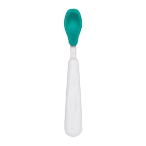 Children's Teal Feeding Spoon Set with Soft Silicone (Set of 2)