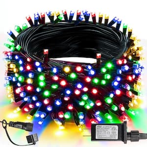 Multi-Colored 66 ft. 200 LED Christmas Lights with 8 Modes Waterproof Plug-in for Outdoor Party and Yard Decor (1-Pack)
