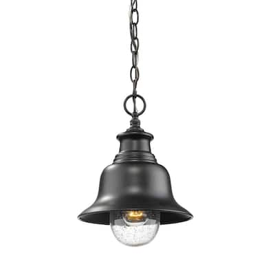 Sunjoy Osborne 20 in. Classic Black Outdoor Battery Powered Lantern  D201007407 - The Home Depot