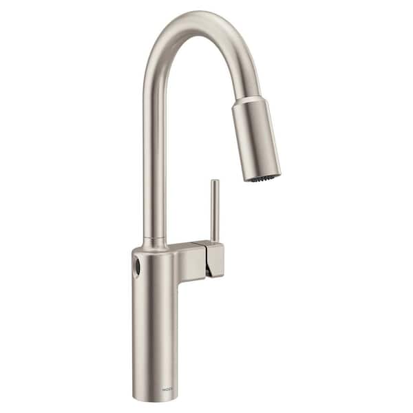 Inara Spot Resist Stainless 16.67 in. H Touchless Pull Down Kitchen Sprayer Faucet with 360° Spout Swivel