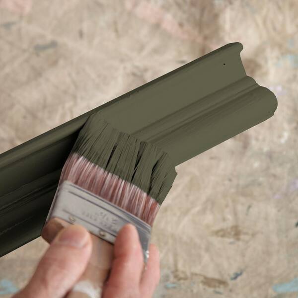 BEHR PREMIUM 1 gal. #N350-7A Mountain Olive Satin Enamel Interior