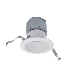 Pop-In 4 in. Round Downlight Tunable CCT Remodel Canless White Integrated LED Recessed Light Kit