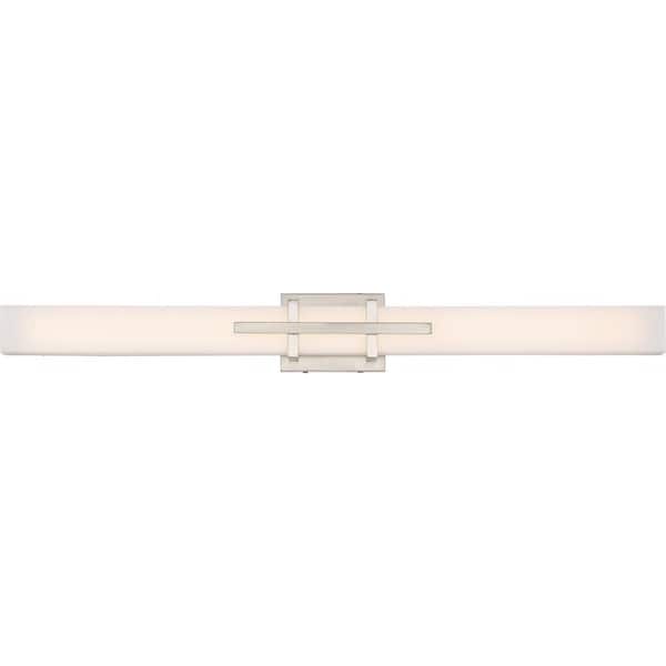 36 in. 1-Light Polished Nickel LED Vanity Light