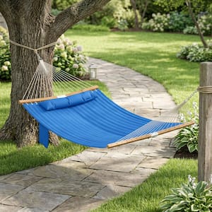 2-Person Gray Wood Porch Swing, Patio Swing Chair Double Hammock