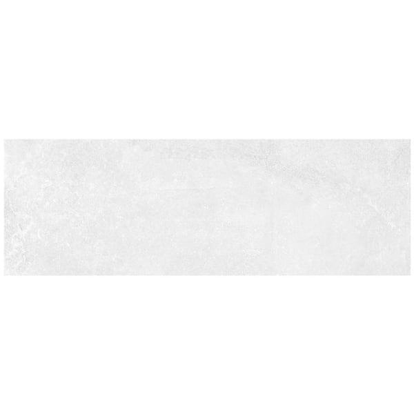 Apollo Tile Imprint 11.81 in. x 35.45 in. Matte White Ceramic Rectangle Wall and Floor Tile (11.63 sq. ft./case) (4-pack)