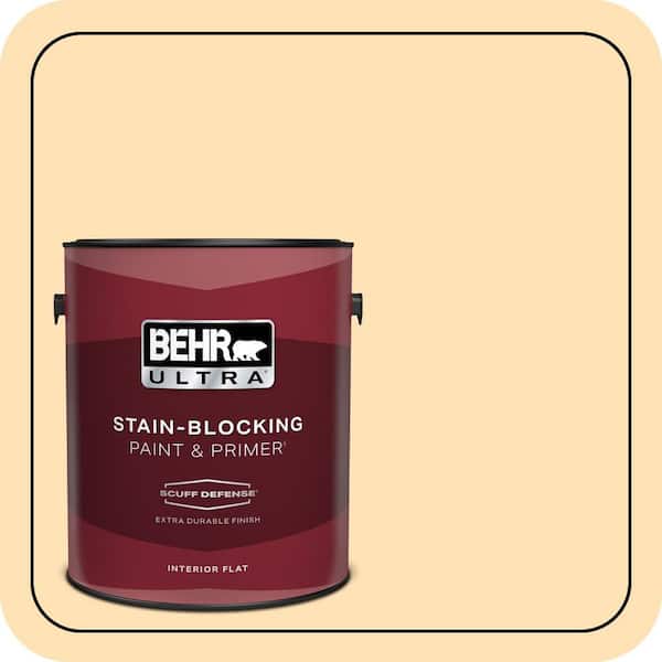 BEHR ULTRA 1 gal. #CE-04 Peach of Mind Extra Durable Flat Interior Paint & Primer