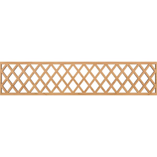 Ekena Millwork Manchester Fretwork 0.375 in. D x 46.75 in. W x 10 in. L Maple Wood Panel Moulding