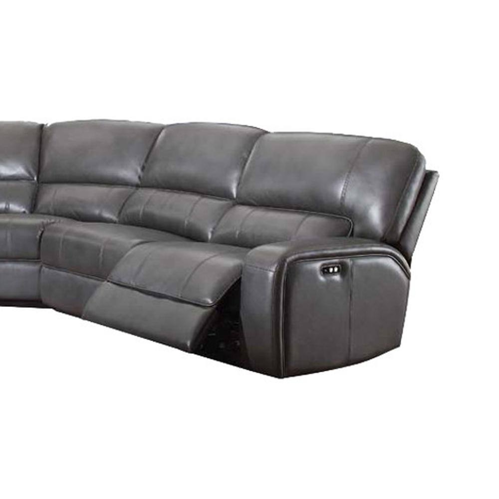 Buy Saul 138 in. W Square Arm 6Piece Leather L Shaped Modern Sectional