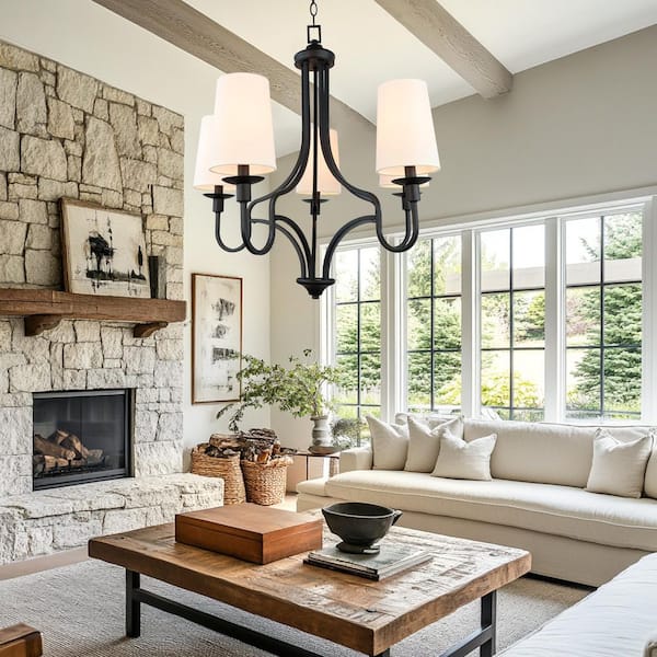 Nelson Sunページ Sunpez 26 in. W, 5-Light Ceiling Light Adjustable Hanging