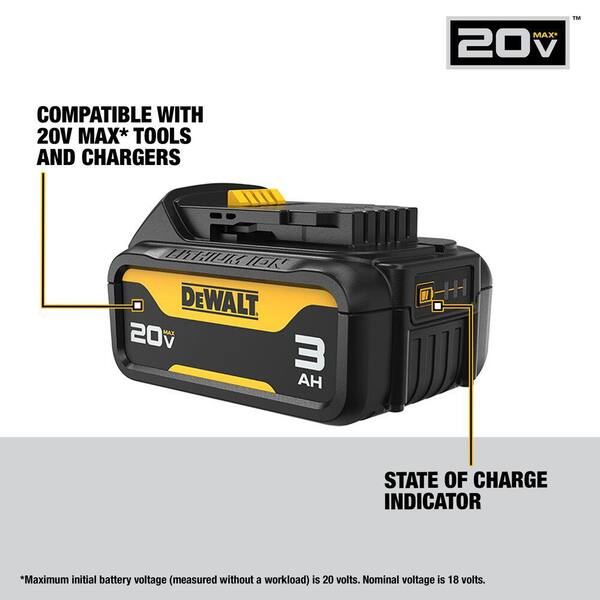 DEWALT - 20V MAX Premium Lithium-Ion 3.0Ah Battery Pack (3-Pack)