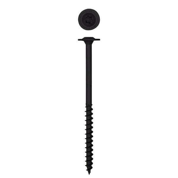 3/8 in. x 6 in. Exterior Washer Head Structural Wood Lag Screws Powerlags Torx T-Star (150 Each) Bulk Pail Bit Included