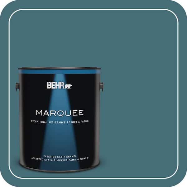 BEHR MARQUEE 1 gal. #520F-6 Cathedral Satin Enamel Exterior Paint & Primer