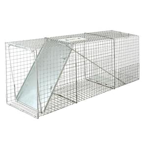 42.25 in. L x 16.75 in. W Outdoor Reinforced Animal Bait Live Trap with Single-Door Entry
