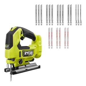 ONE+ HP 18V Brushless Cordless Jig Saw (Tool Only) with All Purpose Jig Saw Blade Set (20-Piece)