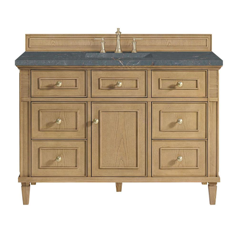 Lorelai 48.0 in. Single Bath Vanity in Light Natural Oak with Wireless Charging Parisien Bleu Quartz Top price history on PriceWatchPro