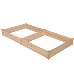 Wooden Raised Garden Bed Separate Planting Space Patio Yard Greenhouse