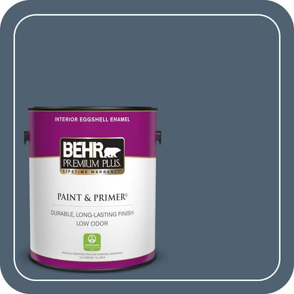 BEHR PREMIUM PLUS 1 gal. #PPU14-19 English Channel Eggshell Enamel Low Odor Interior Paint & Primer
