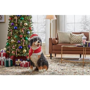 2.5 ft. LED Bernese Mountain Dog Holiday Porch Greeter